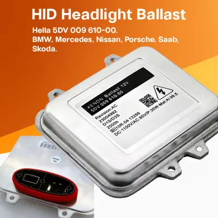 Hella 5DV 009 610-00 HID Xenon Headlight Ballast | BMW & Mercedes OEM Replacement